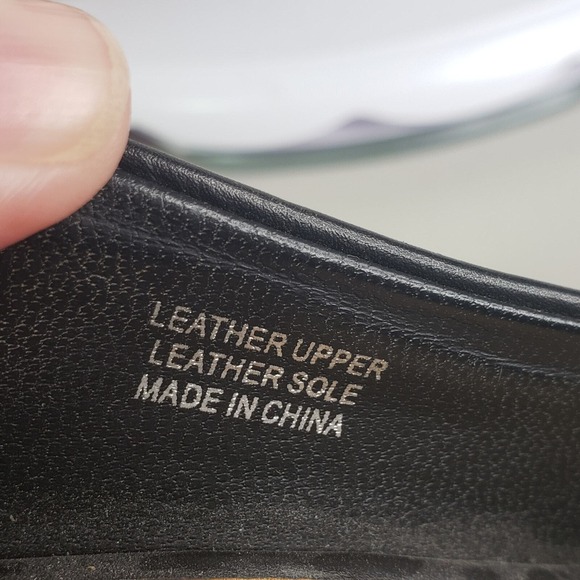 Mark and James Badgley Mischka Black Leather Suede Pointed Toe Pumps Heels 7.5 - Picture 6 of 11